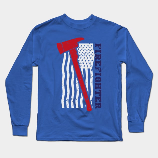 Firefighter Long Sleeve T-Shirt by ckandrus